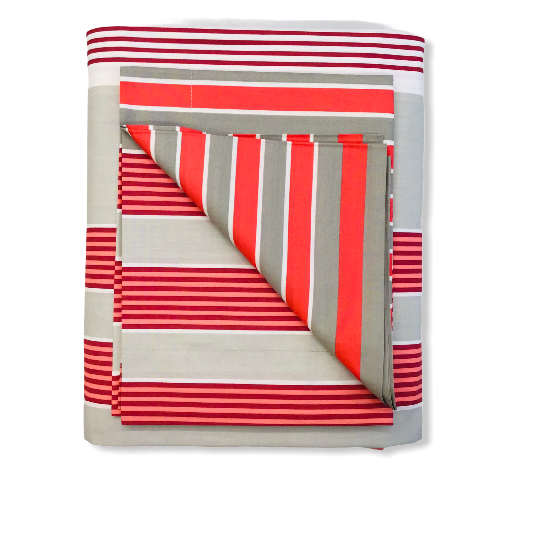 Completo lenzuola matrimoniale rosso - Millerighe | Mirabello