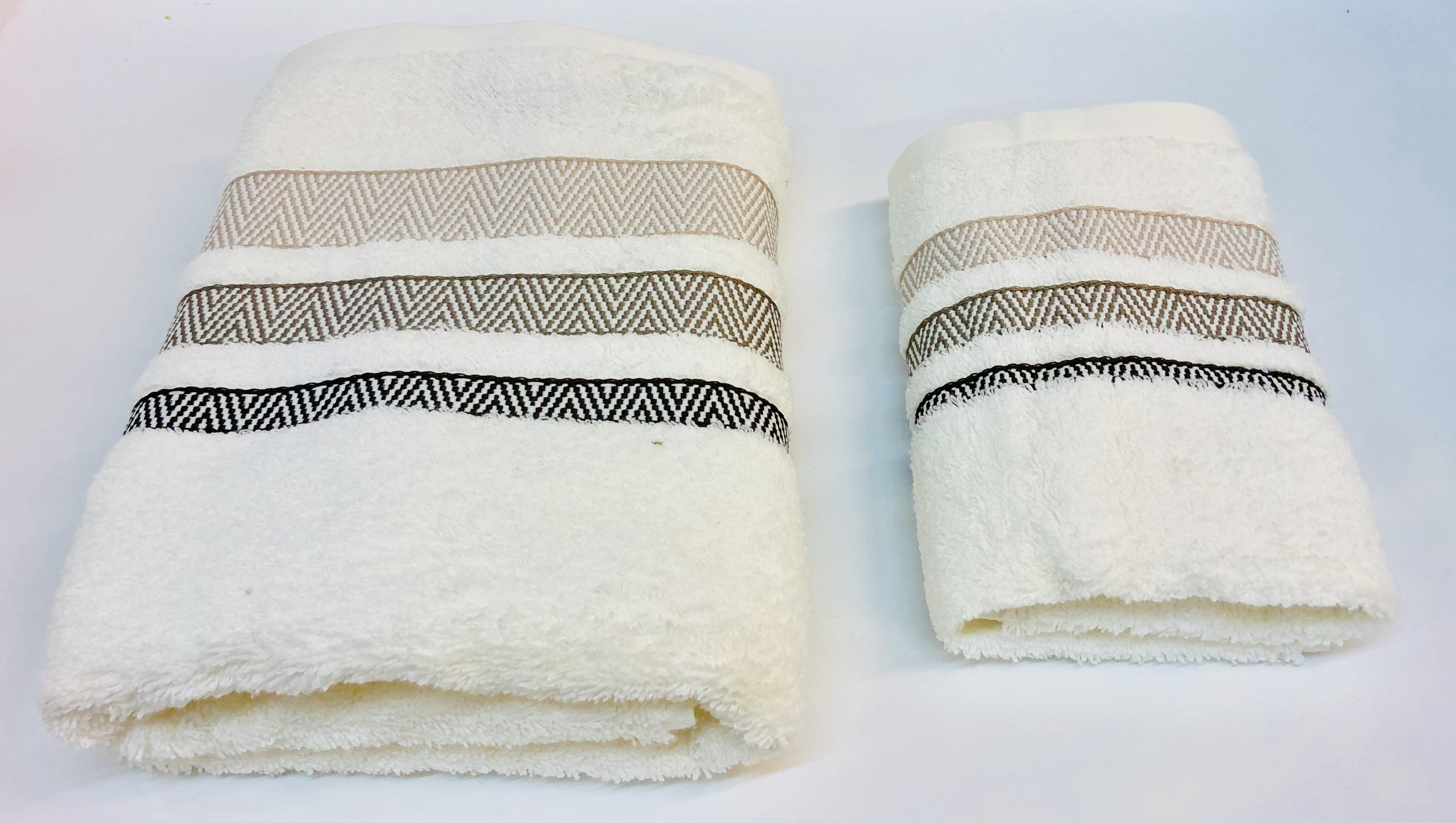 Coppia Asciugamani spugna jacquard Daltex