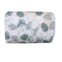 Copriletto trapuntato matrimoniale - Oryza -  Mirabello - Verde/sabbia