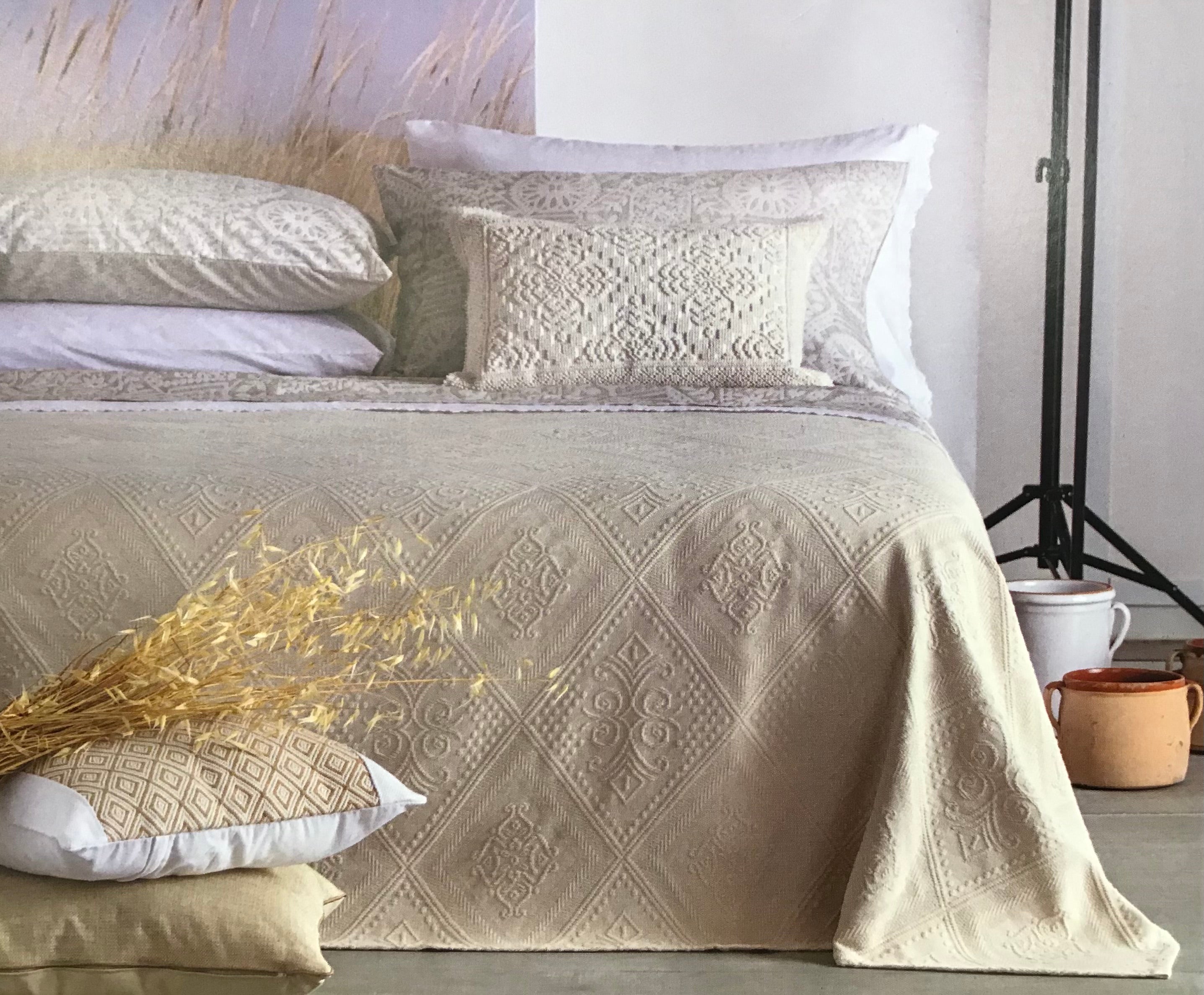 Copriletto matrimoniale colore denim - Maddalena | Riviera | Carillo Home