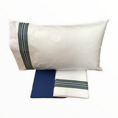 Completo lenzuola 1 piazza e mezzo azzurro - Filari | Fazzini