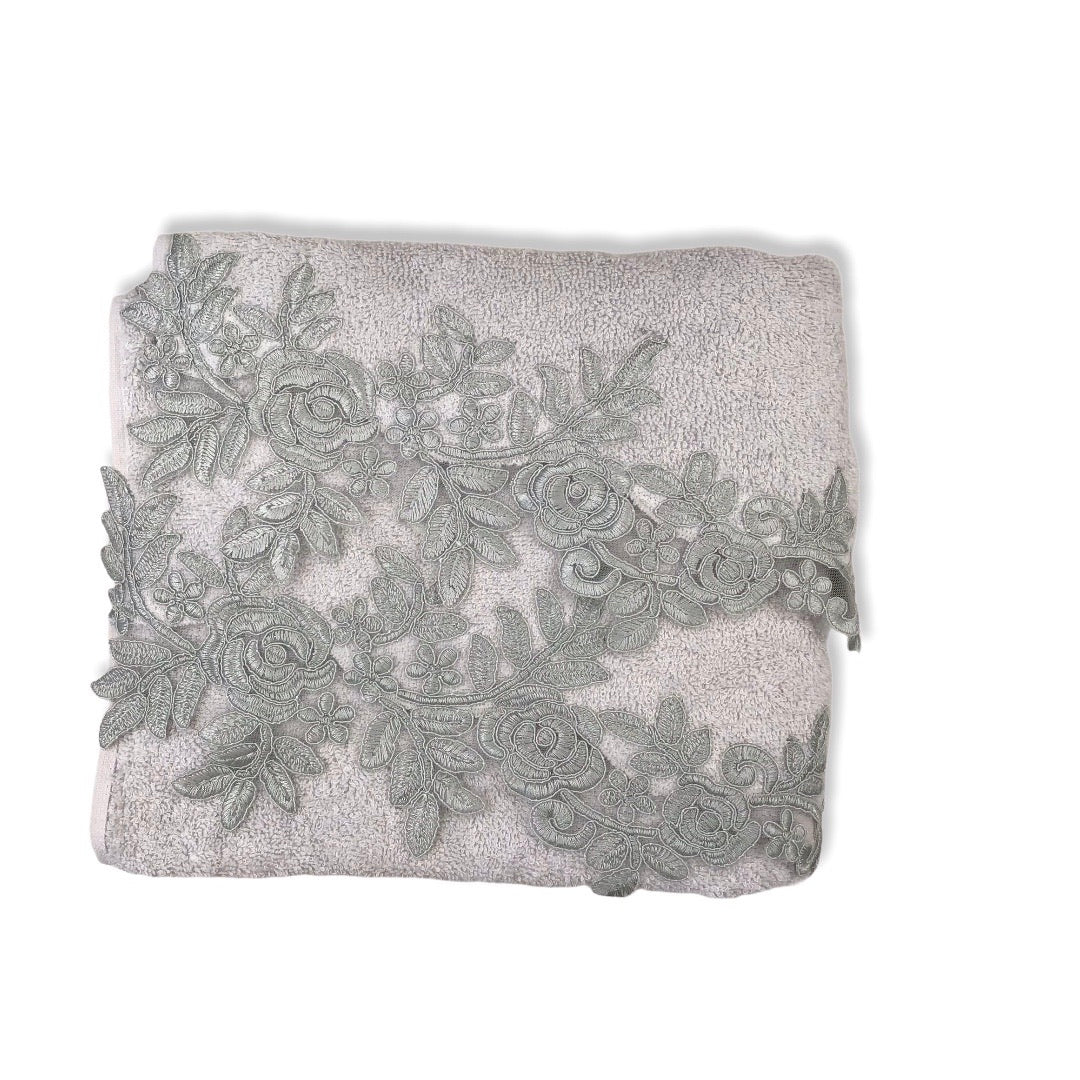 Coppia di asciugamani grigi - Giulia | Battaglia