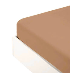 Lenzuolo con angoli due piazze maxi color cammello - Arianna | Fazzini