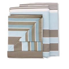 Completo lenzuola matrimoniale sabbia - Millerighe | Mirabello