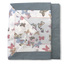 Completo letto matrimoniale azzurro farfalle - Giusy | Cavalieri