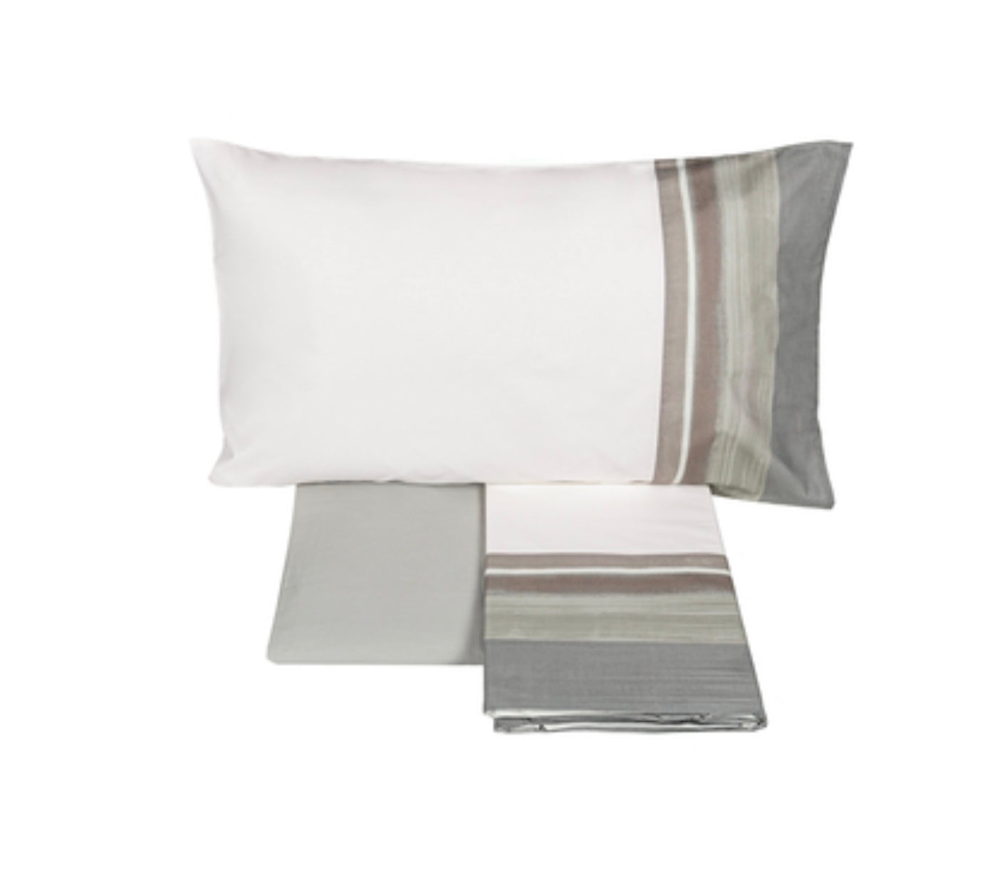 Completo lenzuola matrimoniale tortora - Art Paper | Fazzini