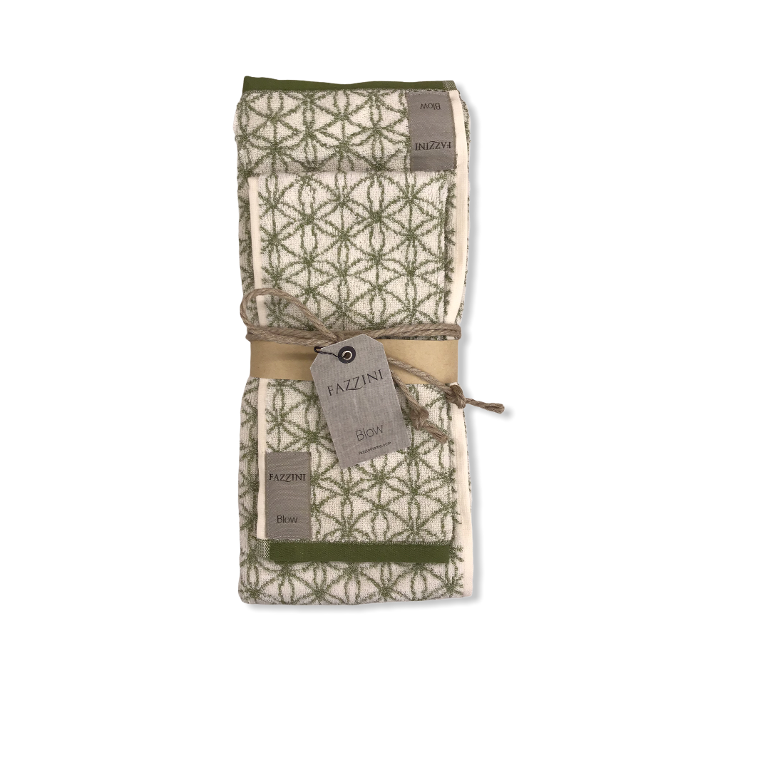 Coppia di asciugamani verdi - Squaw | Fazzini