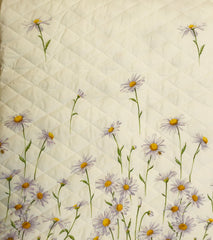 Copriletto trapuntato matrimoniale - Daisy Meadow -  Mirabello - Glicine