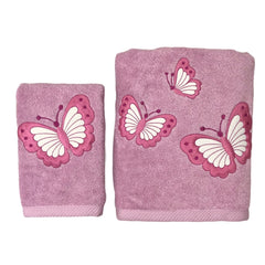Coppia Asciugamani Dea, Batter d’ali, GLICINE.