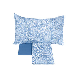 Completo lenzuola matrimoniale indaco - Kraft | Fazzini