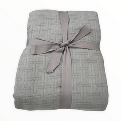 Copriletto matrimoniale grigio - Clara | Cavalieri