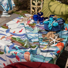 Tovaglia 6 posti | Poseidon | Tessitura Toscana Telerie