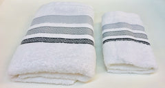 Coppia Asciugamani spugna jaquard Daltex