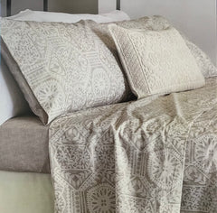 Completo letto matrimoniale colore grigio - Saray | Carillo Home