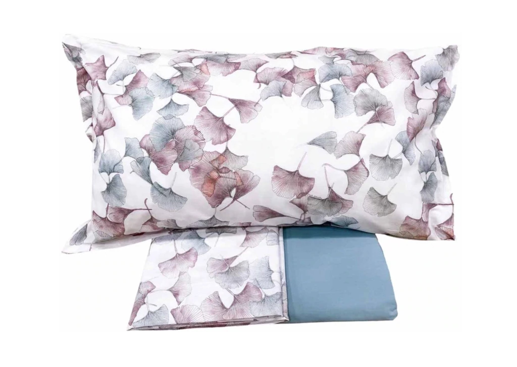 Completo lenzuola matrimoniale rosa - Ginkgo | Fazzini