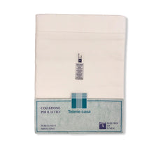 Lenzuolo matrimoniale bianco Puro Lino - Adamello | Telene Casa