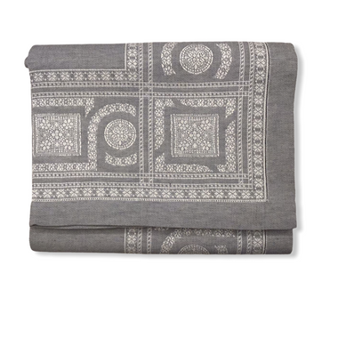 Tovaglia misto lino 12 persone ardesia | Manifatture Tessili Prete