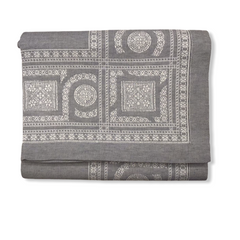 Tovaglia misto lino 12 persone ardesia | Manifatture Tessili Prete