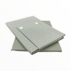 Completo lenzuola 1 piazza e mezzo verde salvia  - Polo | Fazzini