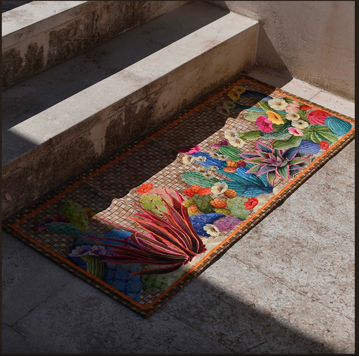 Tappeto antiscivolo TipTapp - Kactus | Tessitura Toscana Telerie