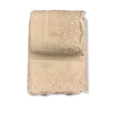 Coppia di asciugamani color panna - Karol | Battaglia