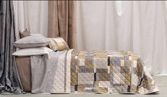 Trapuntino matrimoniale beige cumino - Dante | Riviera | Carillo Home