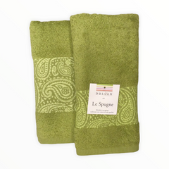 Coppia di asciugamani verdi - Cashemere | Daltex