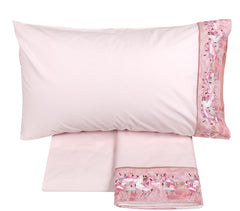 Completo lenzuola matrimoniale Pink Africa | Fazzini