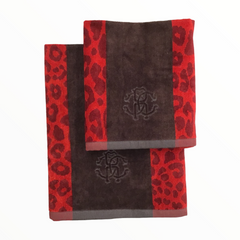 Coppia di asciugamani | LEO | Roberto Cavalli