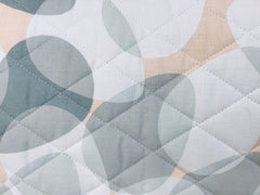 Copriletto trapuntato matrimoniale - Oryza -  Mirabello - Verde/sabbia