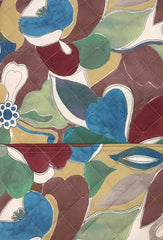 Trapuntino Svad Dondi - Gauguin - Quilt Matrimoniale - Ardesia