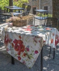 Tovaglia 16 posti - Coquelicot | Tessitura Toscana Telerie