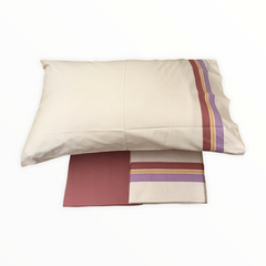 Completo lenzuola 1 piazza e mezzo rosa - Filari | Fazzini