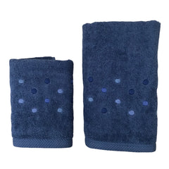 Coppia Asciugamani Dea, Coriandoli, BLU.