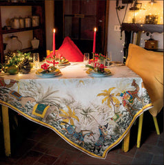 Tovaglia 12 posti - Exotic Christmas | Tessitura Toscana Telerie