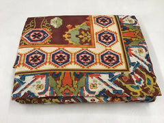 Tovaglia rettangolare per 8 bordeaux | Fusion | Tessitura Toscana Telerie