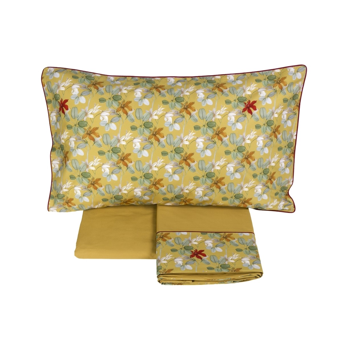 Completo Letto Matrimoniale Red House - Ocra | Fazzini