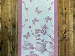 Runner rosso floreale | Manifatture Tessili Prete