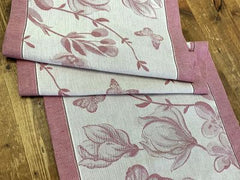 Runner rosso floreale | Manifatture Tessili Prete