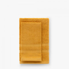 Coppia spugna Mood - Riviera Carillo - oro Ospite + Asciugamano